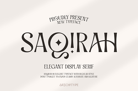 Saqirah - Elegant Display Serif