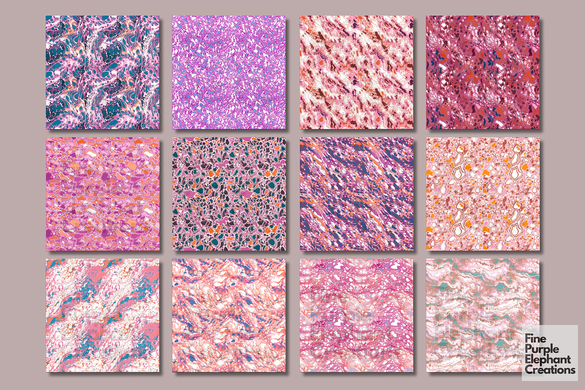 Marbled Pink | Abstract Sublimation, a Pattern Graphic by Fine Purple ...