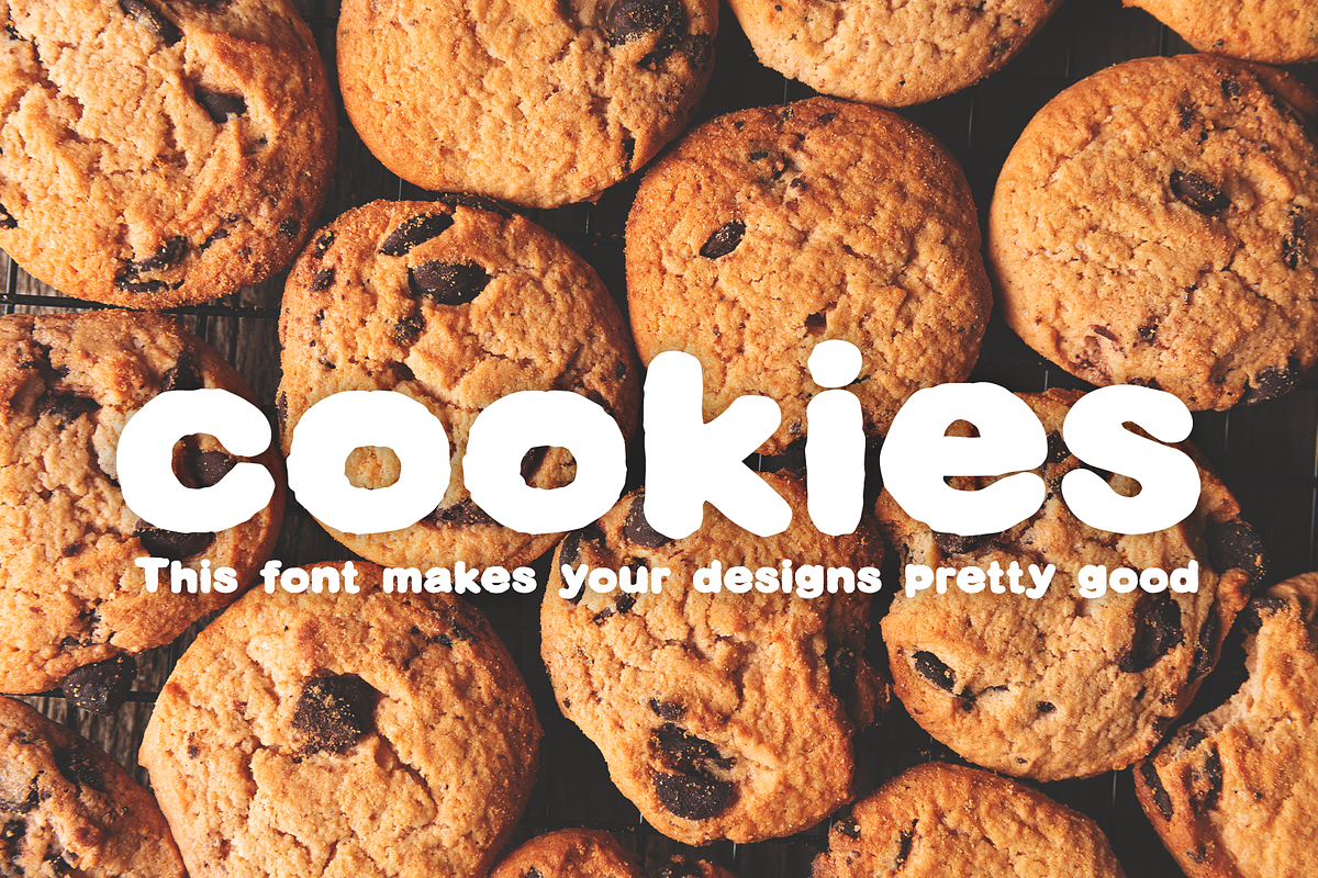 Cookies - A wiggly display font, a Font by Beshr Abdulhadi (Photo 6 of 8)
