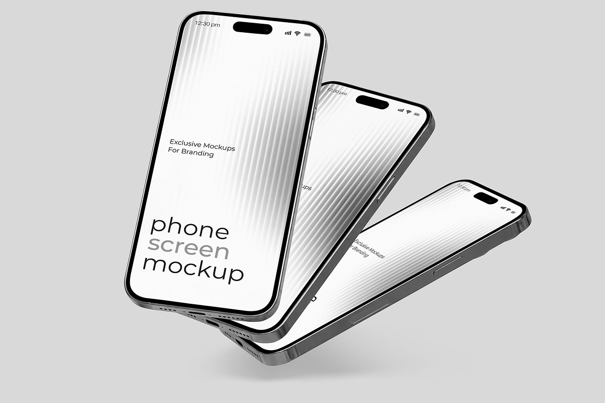 Smartphone Screen Mockup Collection, an iPhone Mockup by graphypix (Photo 3 of 4)