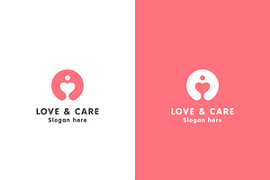 Love And Care Baby Logo Design, a Branding & Logo Template by Morvana Crew