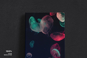 Portrait Canvas Ratio 1x3 Mockup