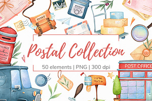 Postal Digital Clipart