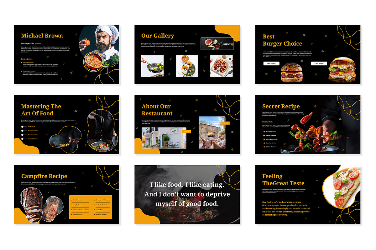 Food PowerPoint Presentation, a Presentation Template by Mighty-Slide (Photo 3 of 5)