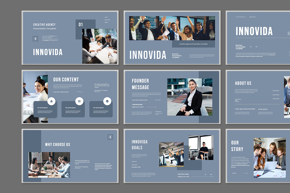 Innovida Presentation Template, a Presentation Template by Analogous Temp (Photo 2 of 5)