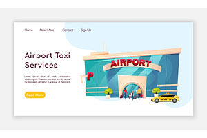 Airport Taxi Services Landing Page