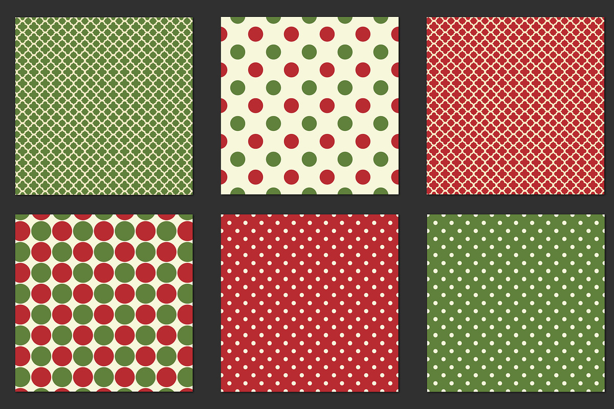 Christmas geometric backgrounds, a Pattern Graphic by Paper Farms (Photo 3 of 4)