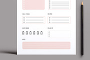 Minimal Personal Daily Planner, a Stationery Template by MightyDesign (Thumbnail 3 of 8)