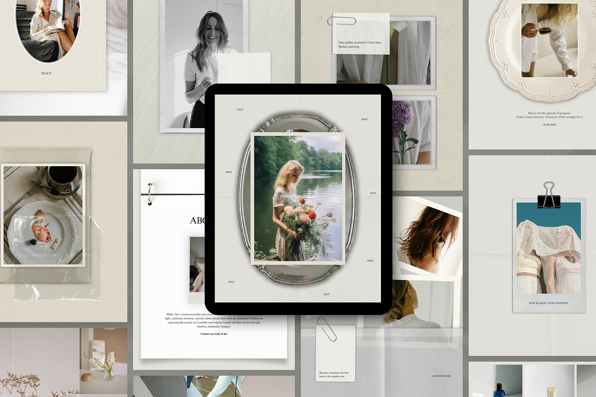 Editorial Scrapbook IG Templates, a Social Media Template by Pani Temp. (Photo 1 of 17)