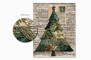 Vintage Christmas Trees, a Decorative Illustration by rileyBgraphics (Thumbnail 5 of 5)