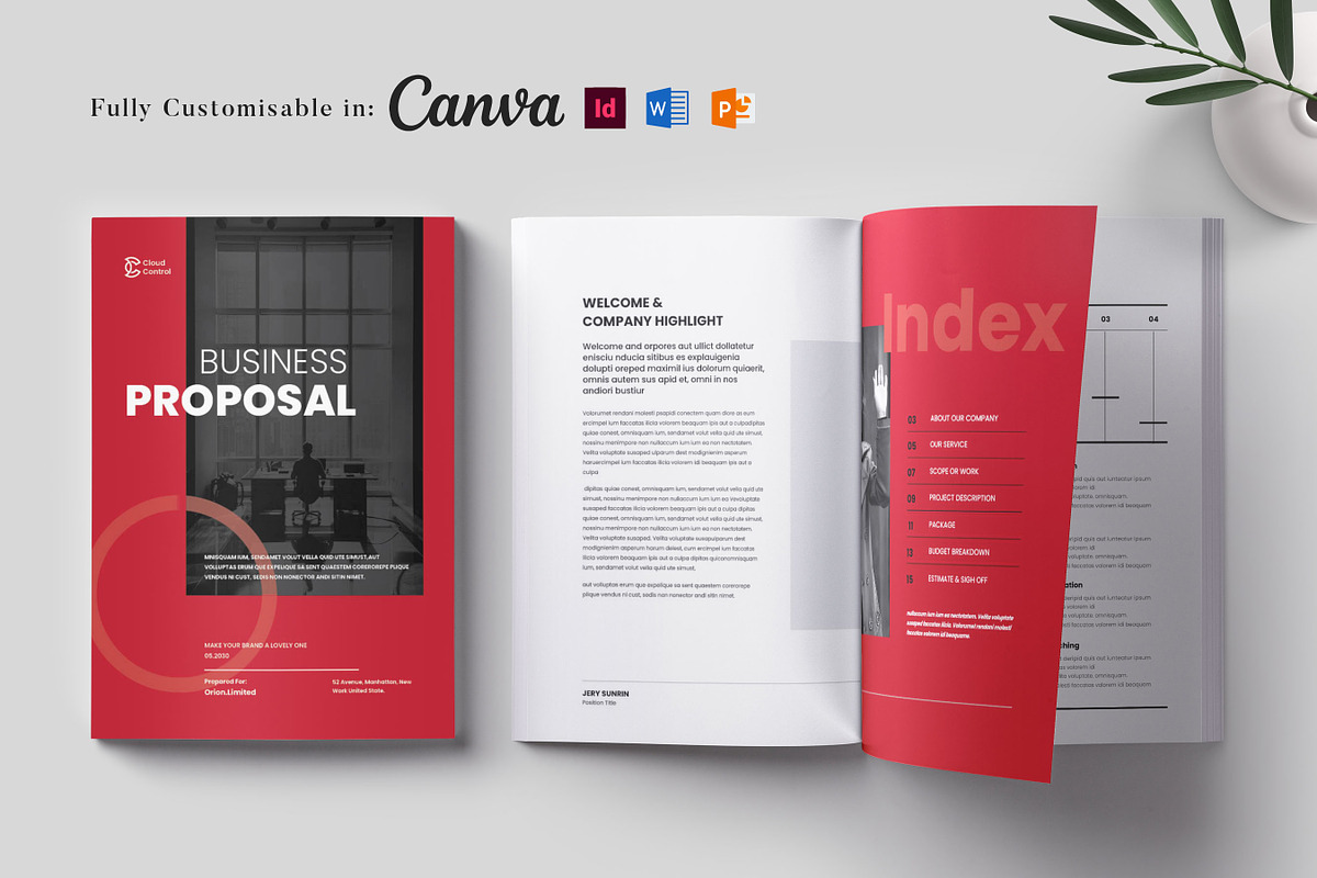 Business Proposal Template, Brochure, a Brochure Template by Niofix (Photo 1 of 6)