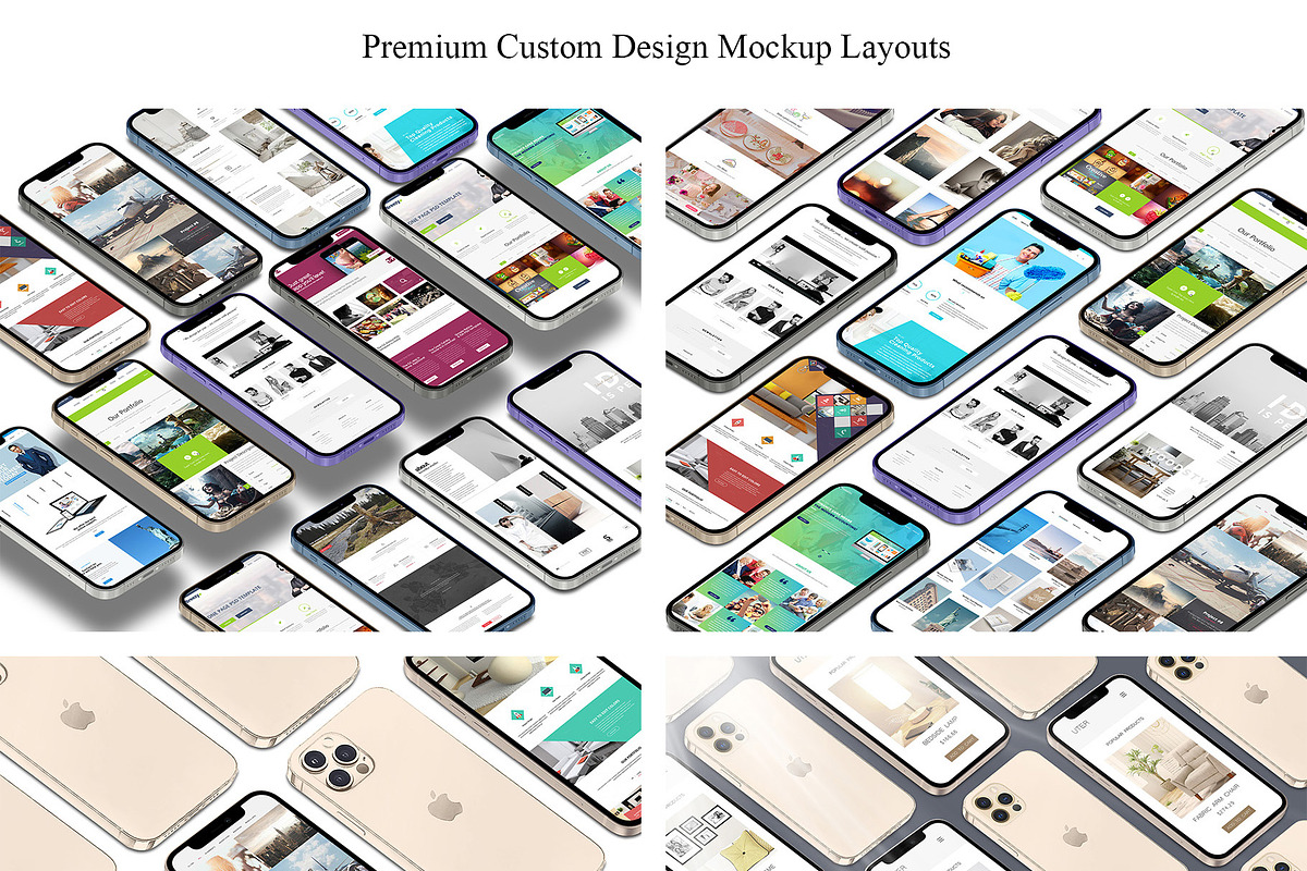 ALL 3D iPHONE MOCK-UP BUNDLE VOL-3, an iPhone Mockup by Graphicsworld125 (Photo 3 of 18)