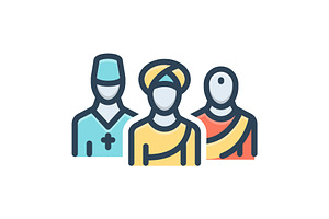 Culture civilization color icon, a Duotone Icon by Creative priyanka