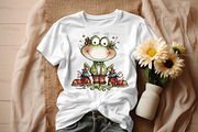 ''Coquette Christmas Frog Clipart'', an Illustration by Craft Nest (Thumbnail 7 of 8)