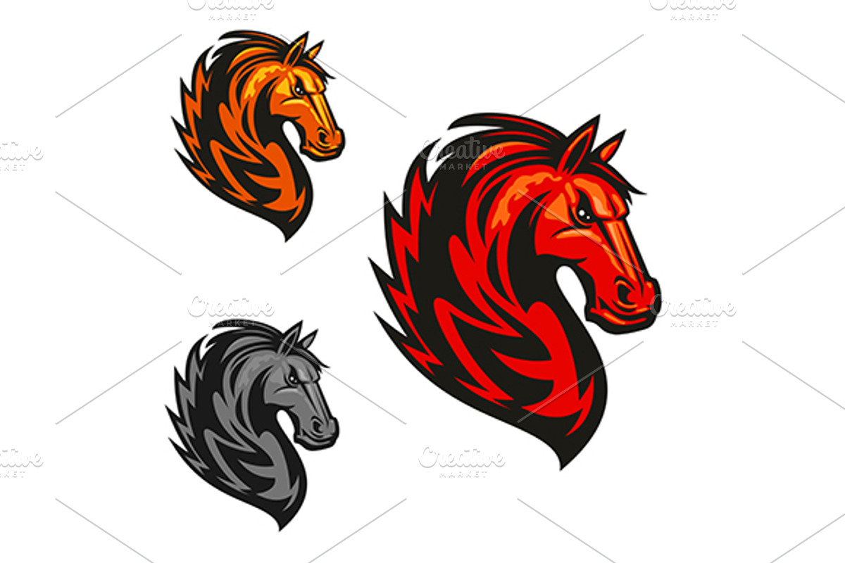 Furious and proud horse stallion, a Graphic by Vector Tradition