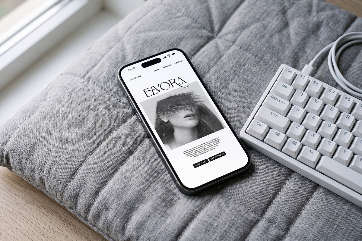 Elvora - iPhone Device Mockup Bundle, an iPhone Mockup by Heinzel Std Mockup (Photo 10 of 14)