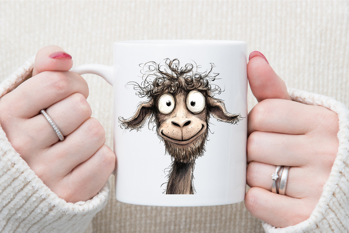 Funny Frazzled Quirky Animals Clipar, an Illustration by Sublimation Artist (Photo 5 of 6)
