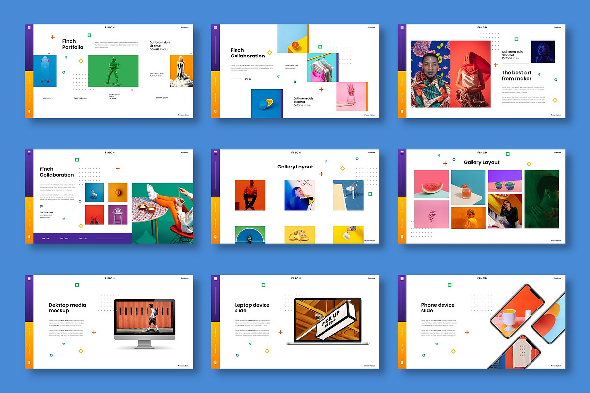 Finch - Business Google Slide, a Design Template by Dens Creative Studio (Photo 4 of 6)