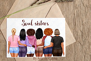 My Best Friends Clipart, Besties Art, a Person Illustration by ArtedeCatrin (Thumbnail 7 of 11)