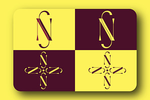 Elegant S and N Monogram Logo Design, a Branding & Logo Template by Salman Shop