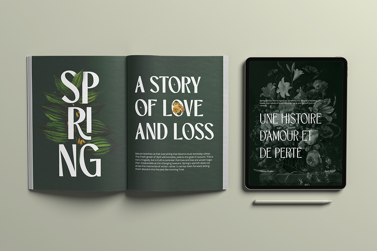 TBJ Orcherum Unique Ligatures Sans, a Font by Taboja Studio (Photo 19 of 21)