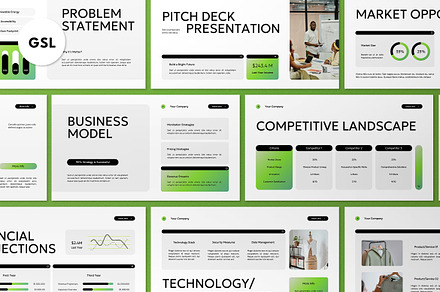 Company Pitch Deck Google Slide, a Presentation Template by graphicook