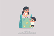 Kids Rock Climbing Playground Flat, a Person Illustration by Partikusi Design (Thumbnail 2 of 3)