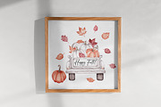 Watercolor Clipart Autumn Spirit, a Seasonal Illustration by SirenaArt (Thumbnail 8 of 8)