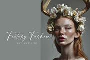 Fashion Woman with Deer Horns, a Person Photo by KaramfilaS (Thumbnail 1 of 4)