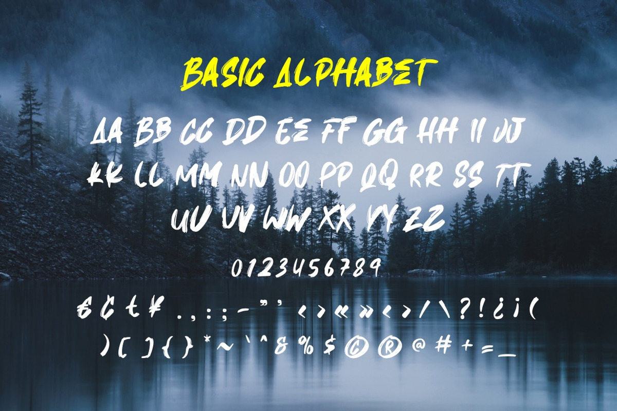 Briskates - Brush Display Font, a Handwritten Font by Dhabee (Photo 2 of 13)
