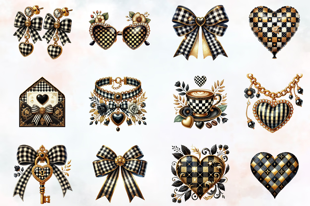 Luxury Valentine Sublimation Clipart, an Illustration by RobertsArt (Photo 3 of 7)