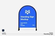 Standing sign-mockup, a Product Mockup by Kenrichi (Thumbnail 2 of 3)
