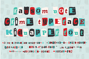 Color Ransom Collage Style Letters