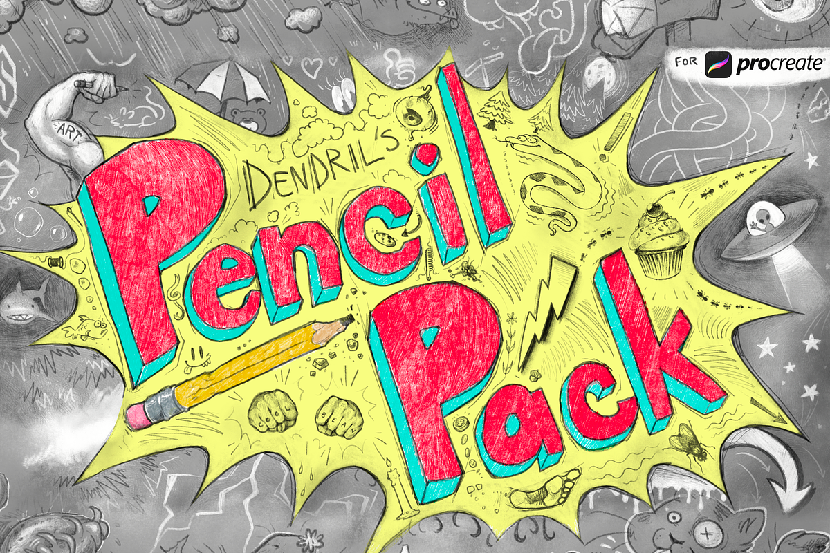 Dendrils Pencil Pack, a Brush Add-On by Dendril's Art Supplies (Photo 1 of 6)