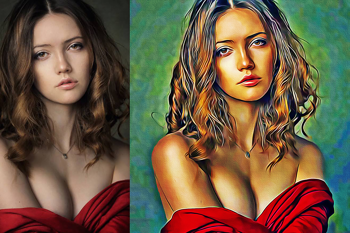 Realistic Oil Painting Art, an Action Add-On by U_Design (Photo 8 of 11)