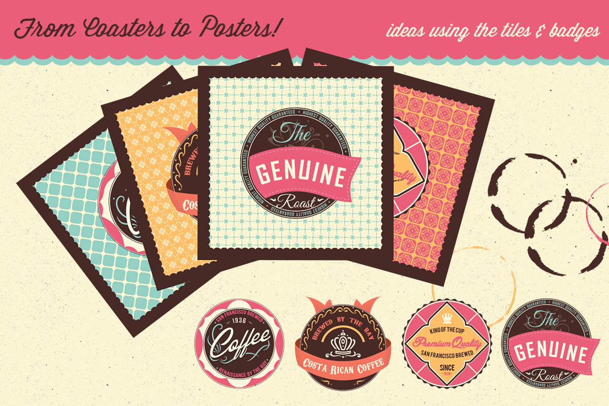 Coffee Cafe Branding Elements, an Illustration by Fresh ID (Photo 4 of 5)