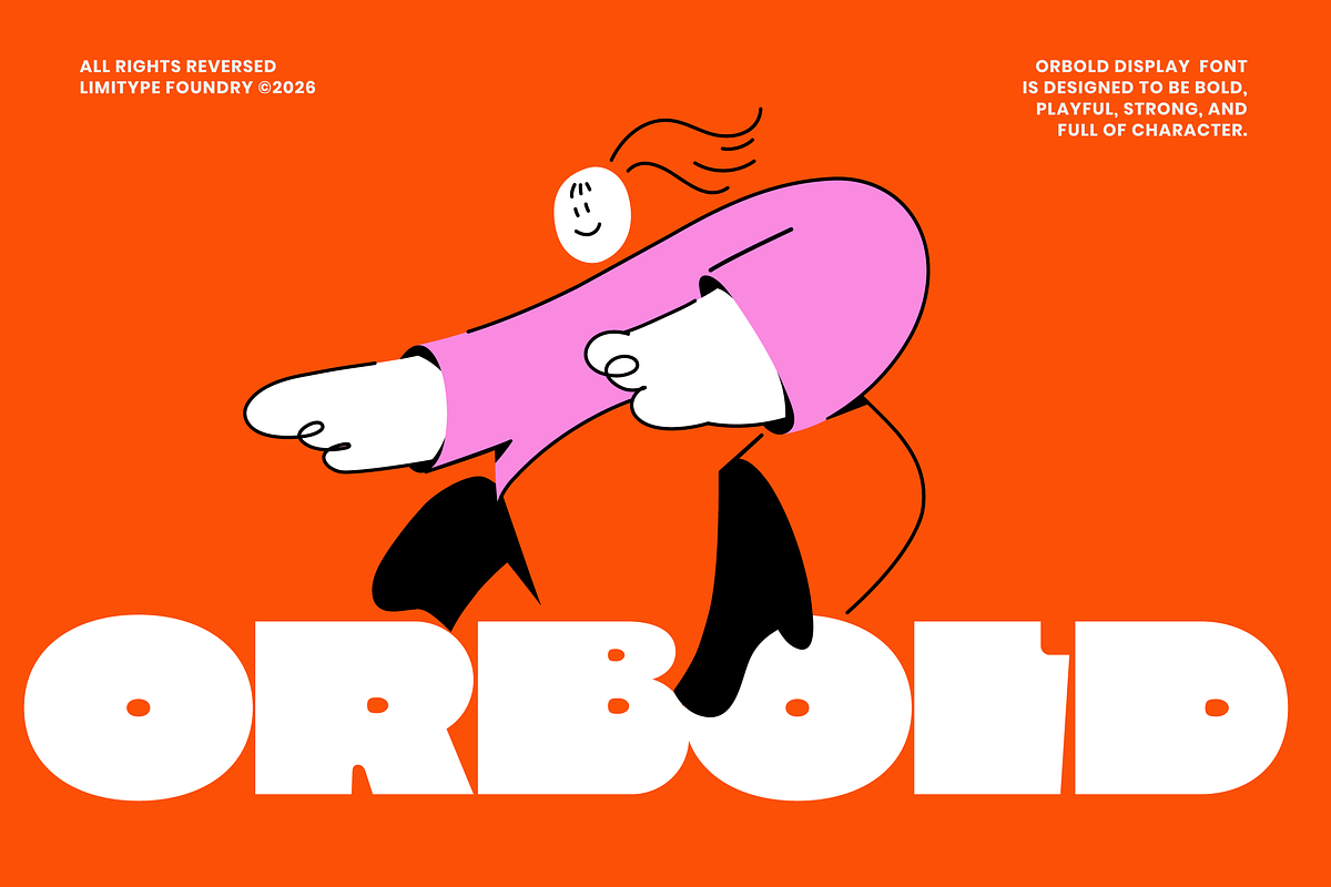 Orbold - Bold Font, a Sans Serif Font by limitype (Photo 1 of 12)