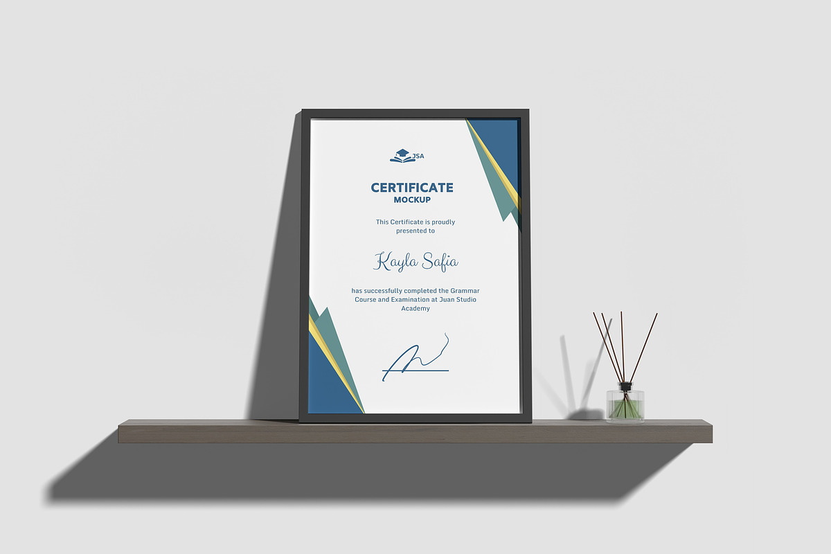 Certificate Frame Mockups, an Advertising Mockup by graphiccrew (Photo 5 of 10)
