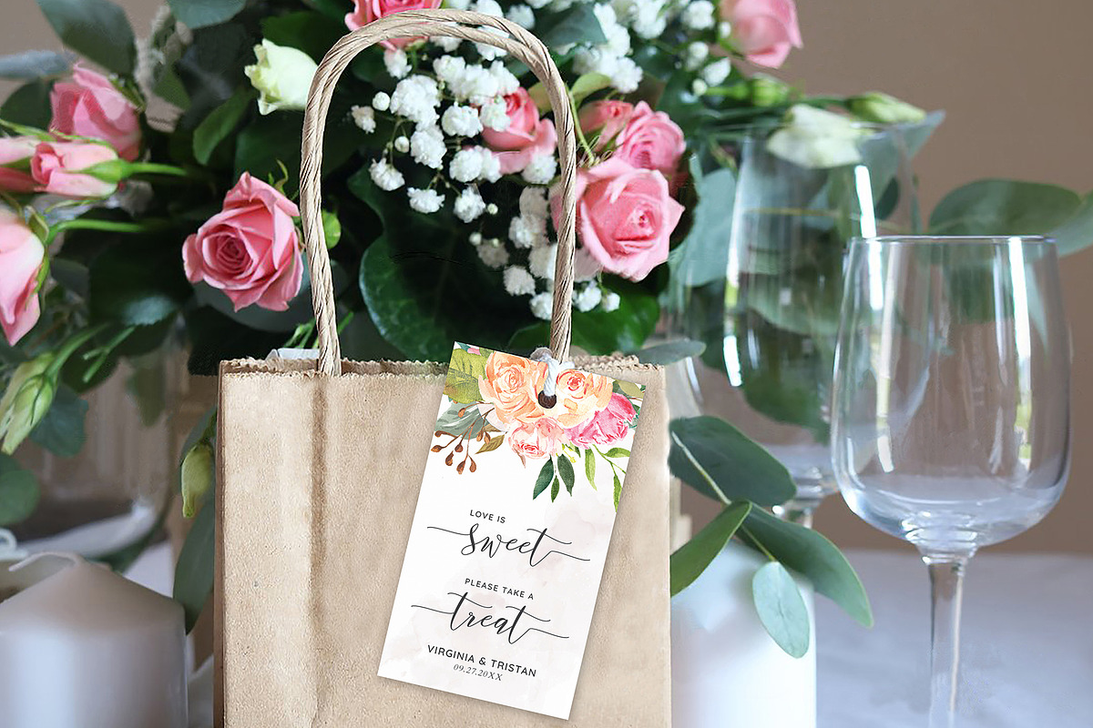 Gift Favor Tags Canva Template, an Invitation Template by ShineOnWedding (Photo 5 of 8)