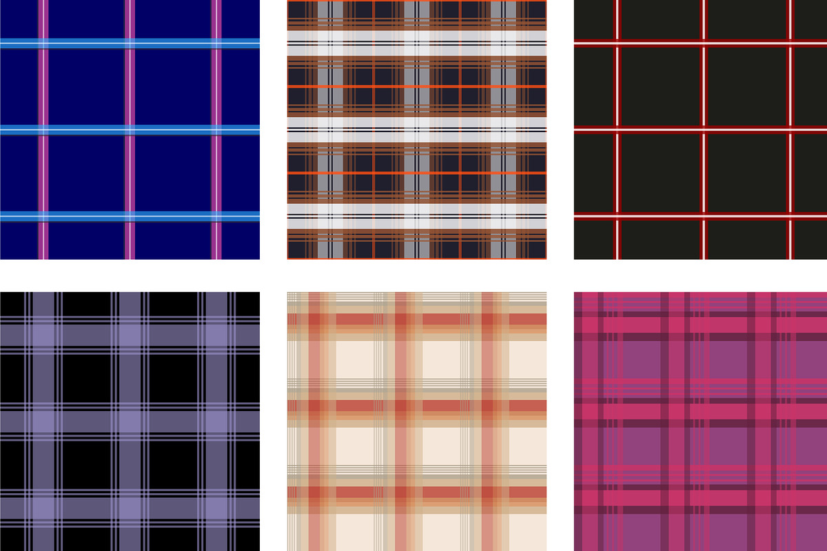 seamless plaid flannel pattern, a Pattern Graphic by Brainware Graphic (Photo 5 of 9)