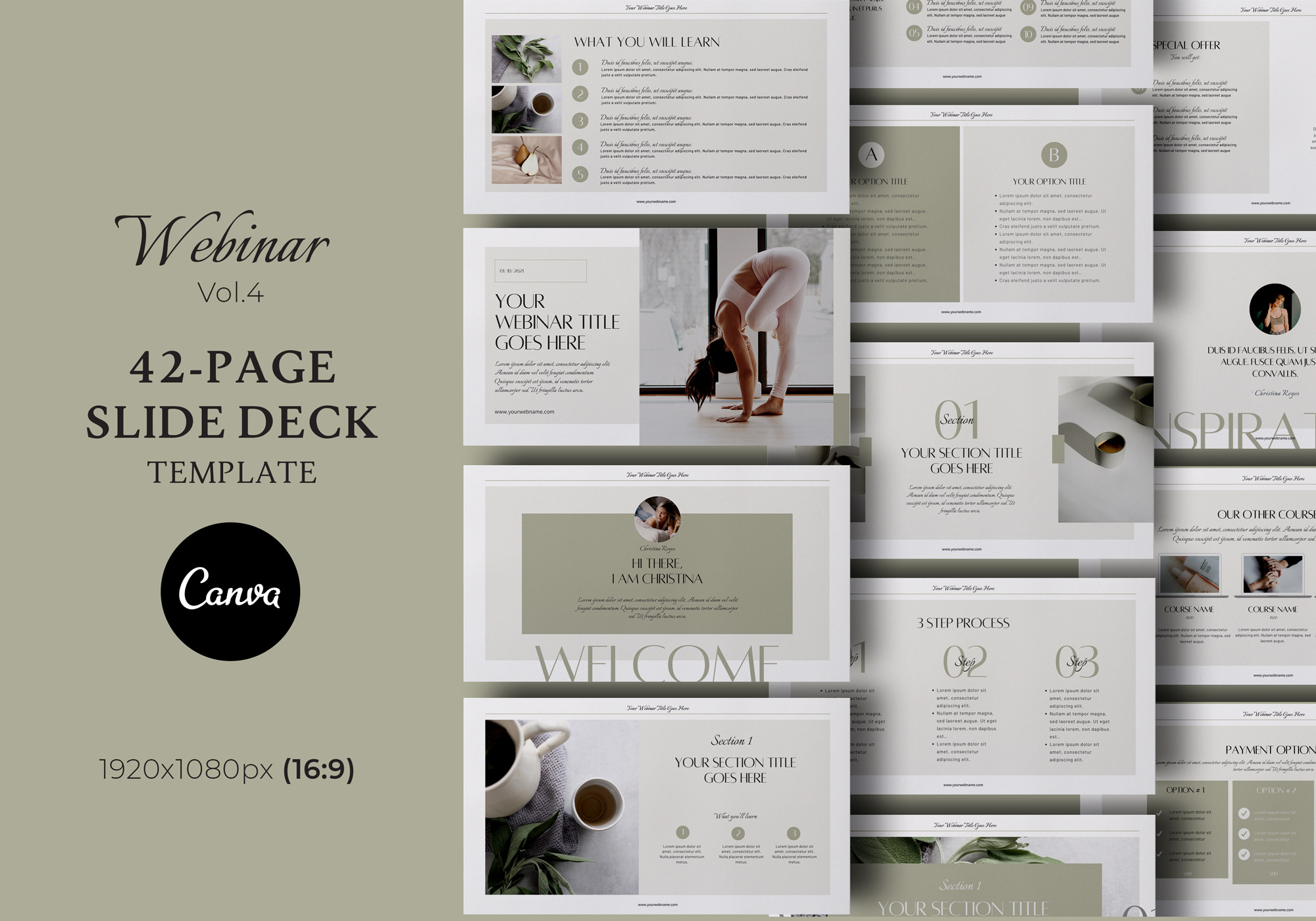 Webinar Slide Deck template CANVA v4, a Presentation Template by 3.14&Co