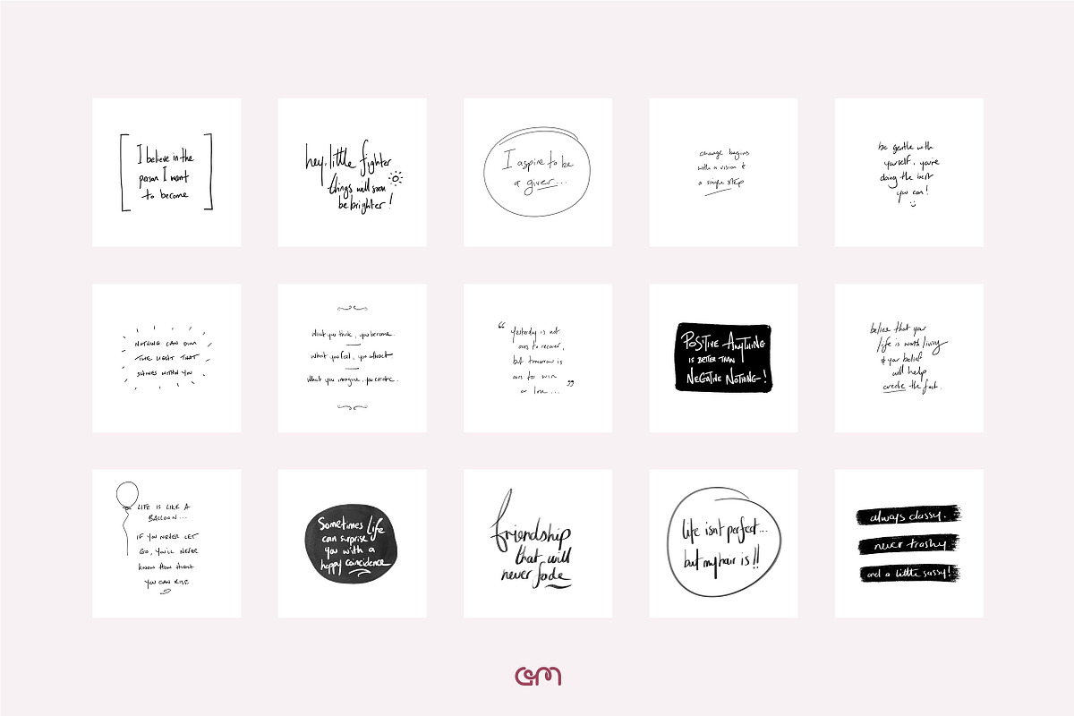 Social Quotes Bundle, a Social Media Template by AM Studio (Photo 7 of 12)