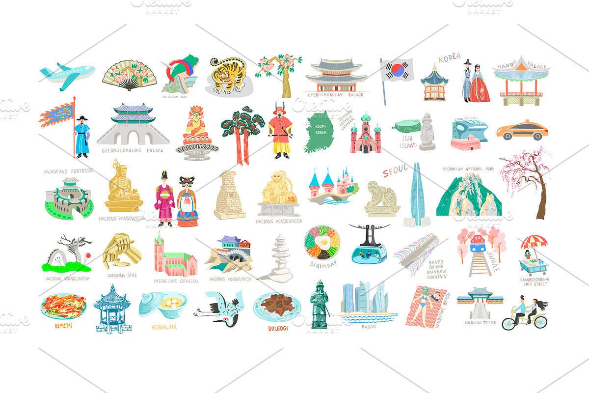 SOUTH KOREA SET, an Object Graphic by karakotsya (Photo 2 of 7)