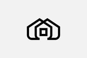 Minimal House Building Logo, a Branding & Logo Template by kurostd