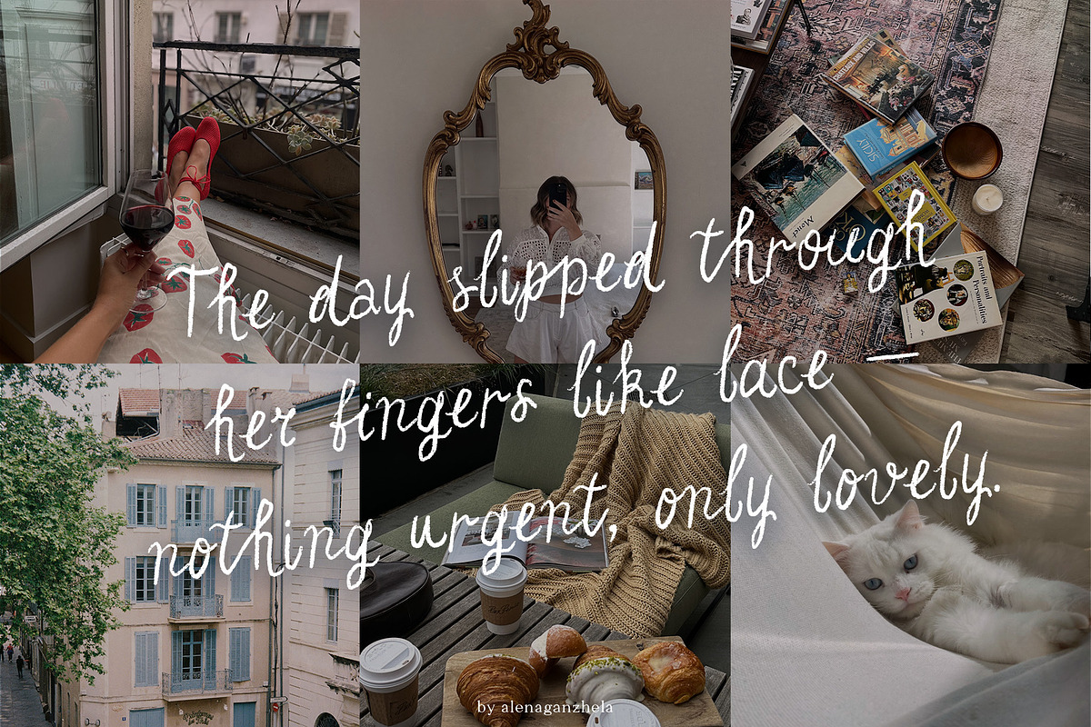La Bohème whimsical handmade script, a Script Font by alenaganzhela (Photo 10 of 12)