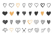 Hand Drawn Hearts, a Graphic by PixMarket (Thumbnail 2 of 3)