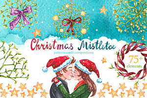 Christmas Mistletoe Watercolor Set
