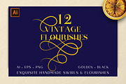 Vintage Exquisite Swashes Pack, an Object Graphic by Design Unique (Thumbnail 1 of 7)