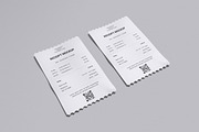 Receipt Mockup, an Advertising Mockup by HanaSaka_Studio (Thumbnail 1 of 5)