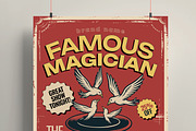 Famous Magician Poster Template, a Flyer Template by MightyDesign (Thumbnail 2 of 6)